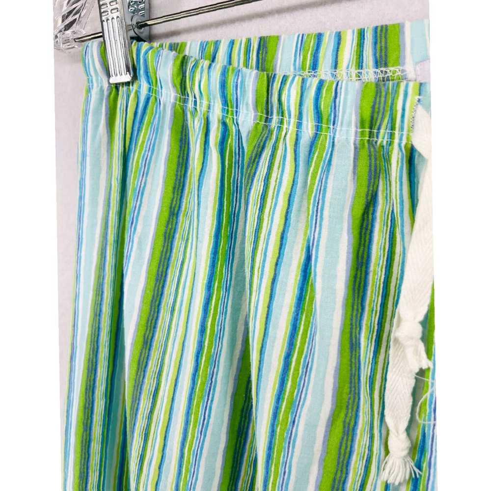 Vintage XL Capri Style Striped Cropped Pants with… - image 7