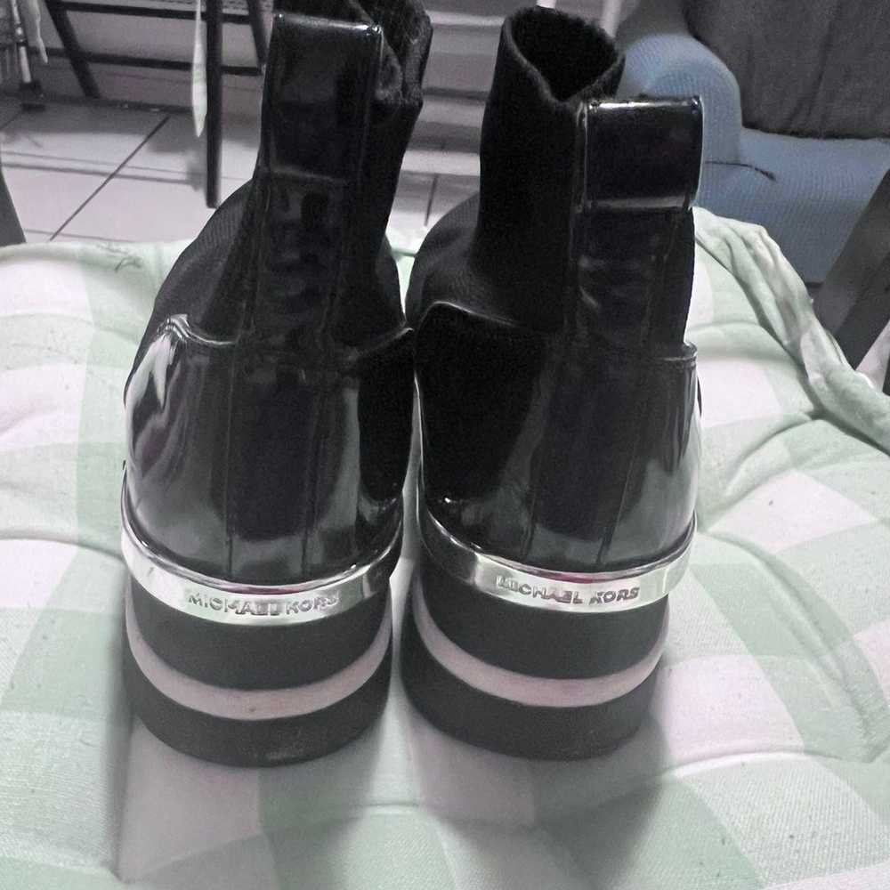 womens black boots size 8.5 like new used one tim… - image 2