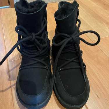 UGG Sheepskin Boots Black 6