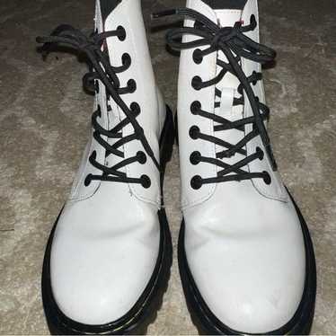 Dr. Martens White Combat Boots size 9 - image 1