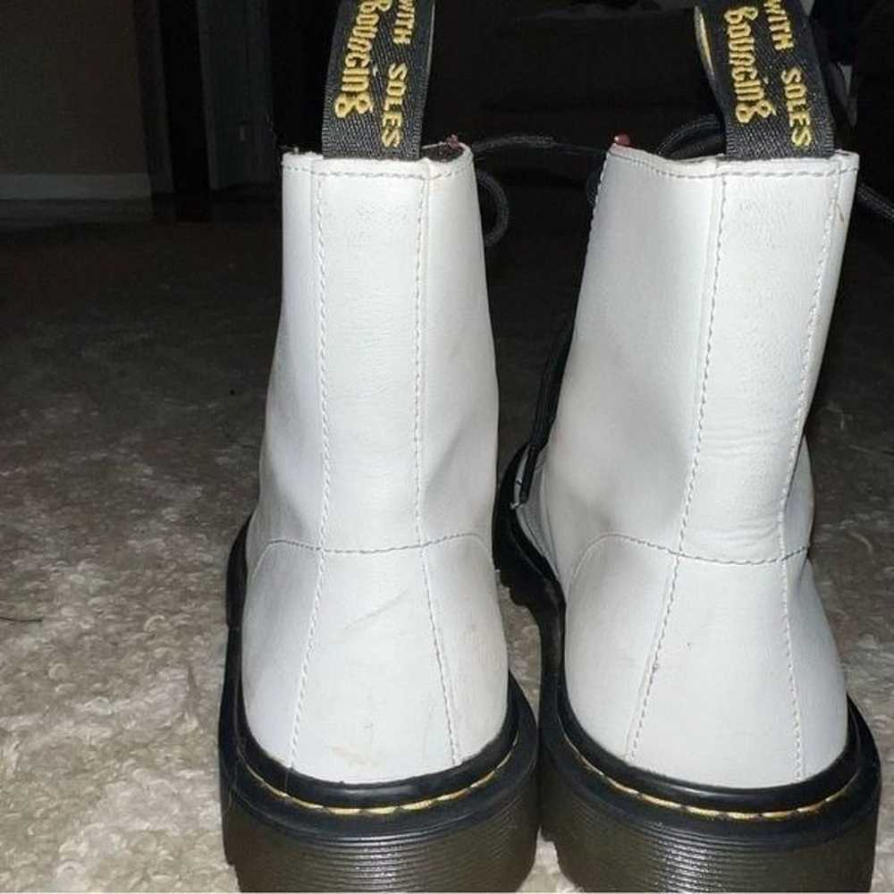 Dr. Martens White Combat Boots size 9 - image 2