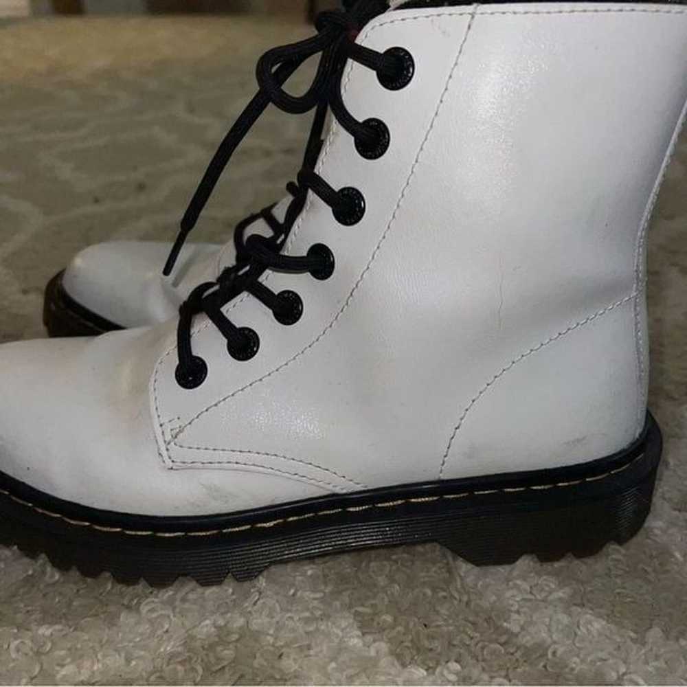 Dr. Martens White Combat Boots size 9 - image 3