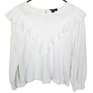 J.Crew Blouse Long Sleeve Blouse Ruffle Blouse Eye