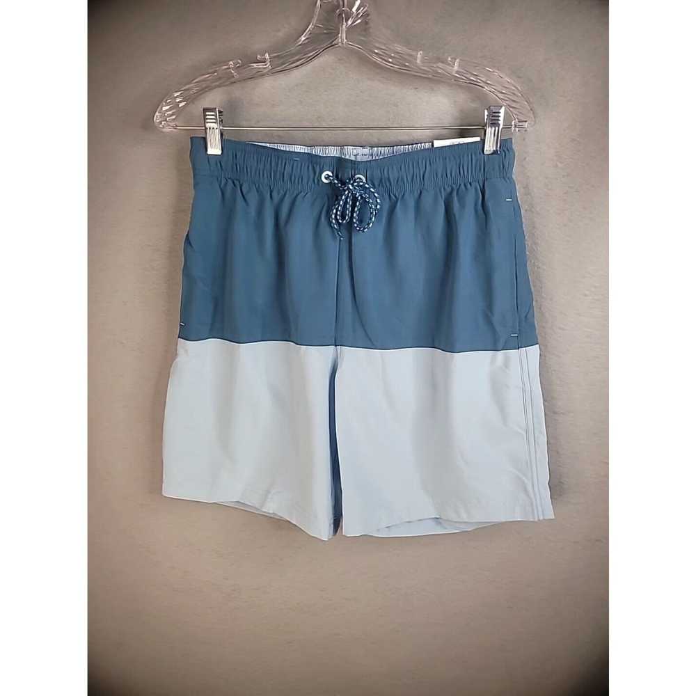 George New George Mens S Small Swim Trunks Blue T… - image 1