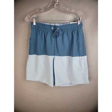 George New George Mens S Small Swim Trunks Blue T… - image 1