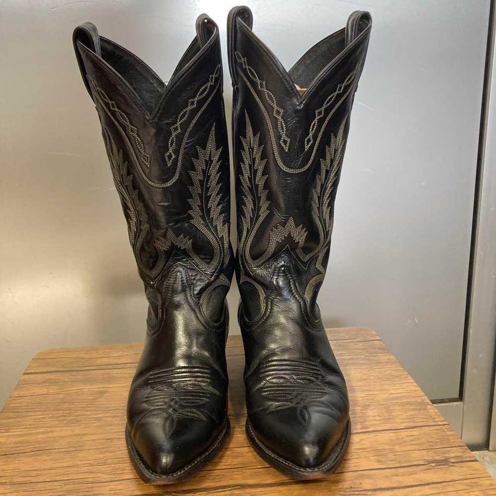 Used Tony Lama Western Boots ☆ 23.5 cm ☆ Black - image 2