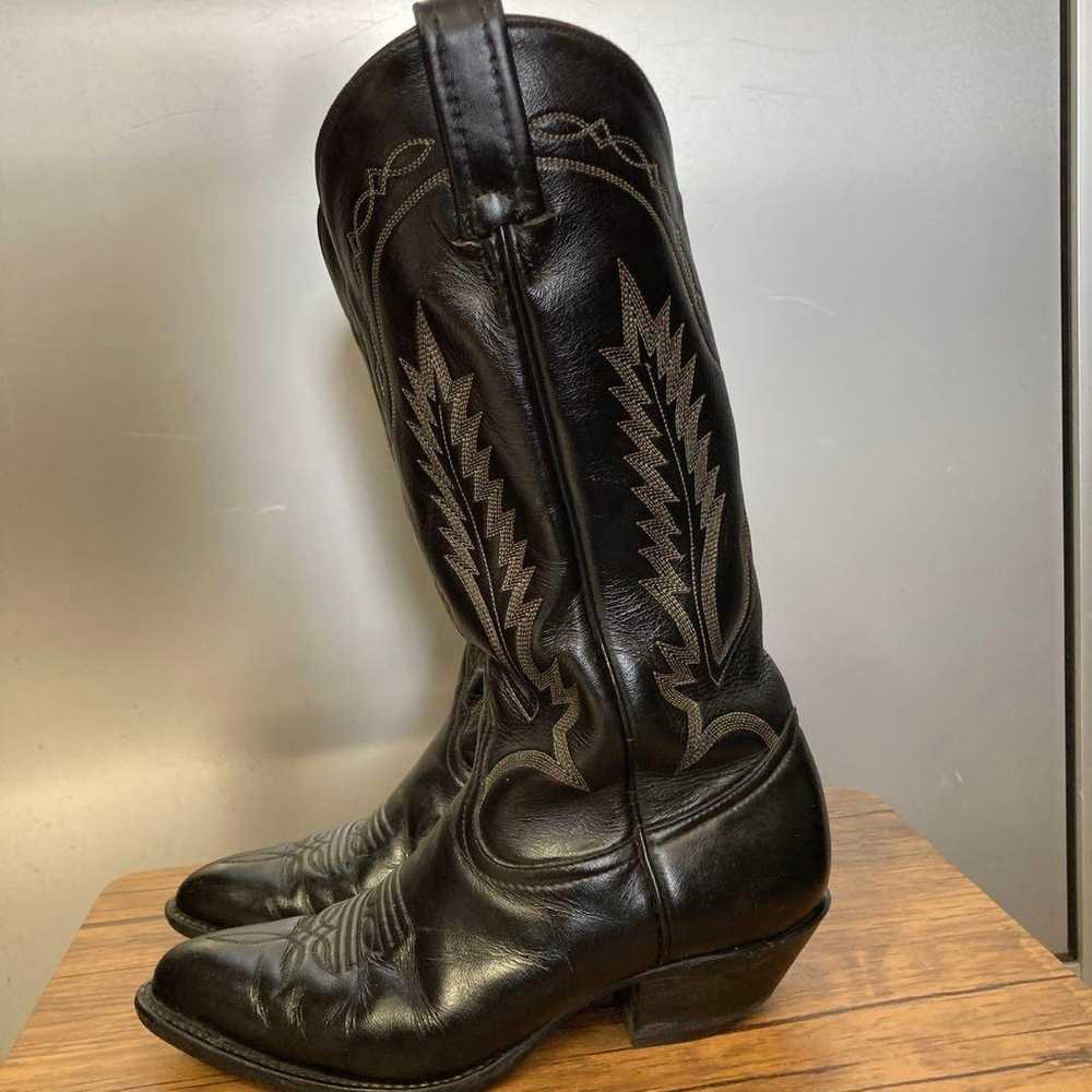 Used Tony Lama Western Boots ☆ 23.5 cm ☆ Black - image 3