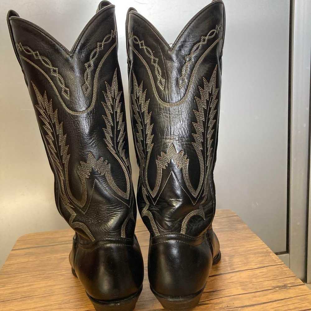 Used Tony Lama Western Boots ☆ 23.5 cm ☆ Black - image 4