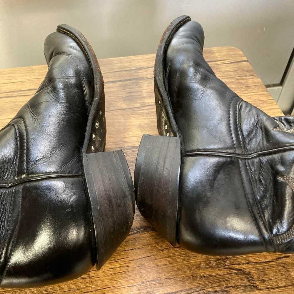 Used Tony Lama Western Boots ☆ 23.5 cm ☆ Black - image 5