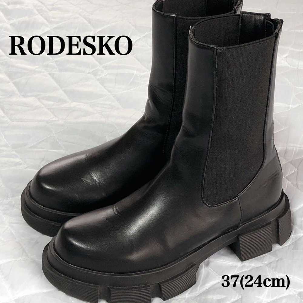 RODESKO Side Gore Boots Thick Sole 37 24cm Black - image 1