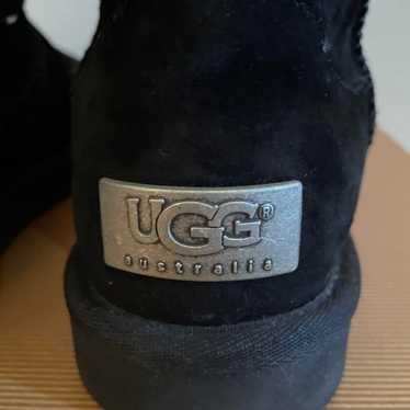 UGG sheepskin boots black