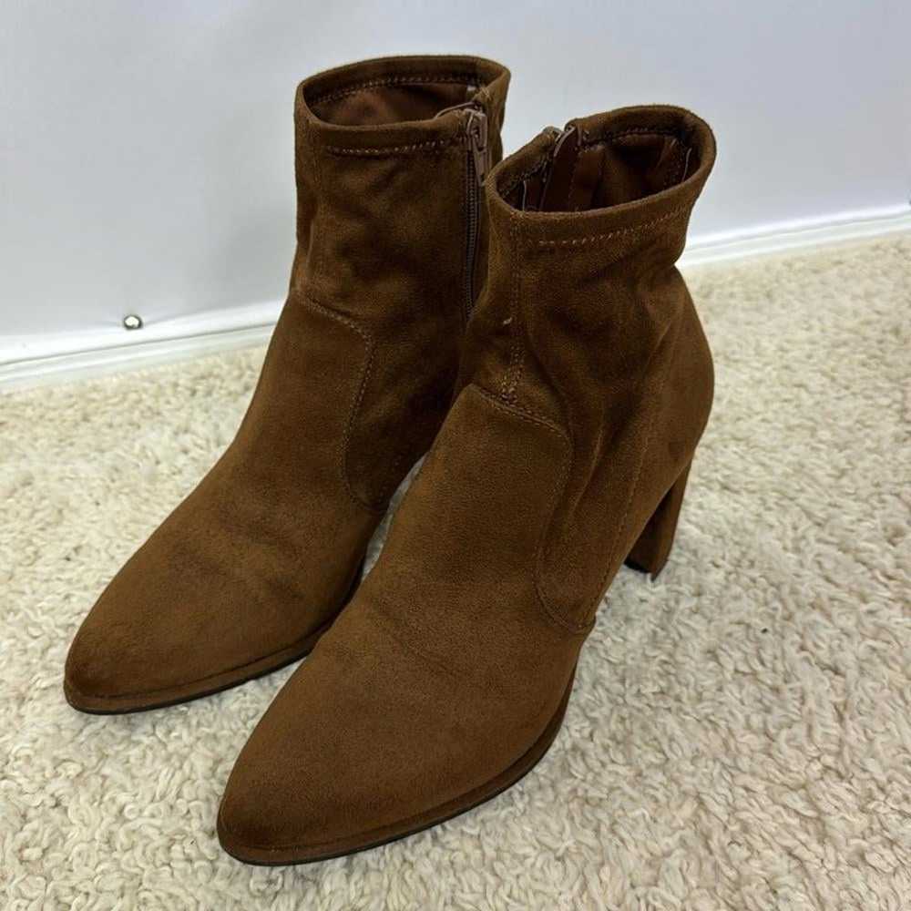 Nine West Ankle Boots Size 8.5 Brown Womens - image 2