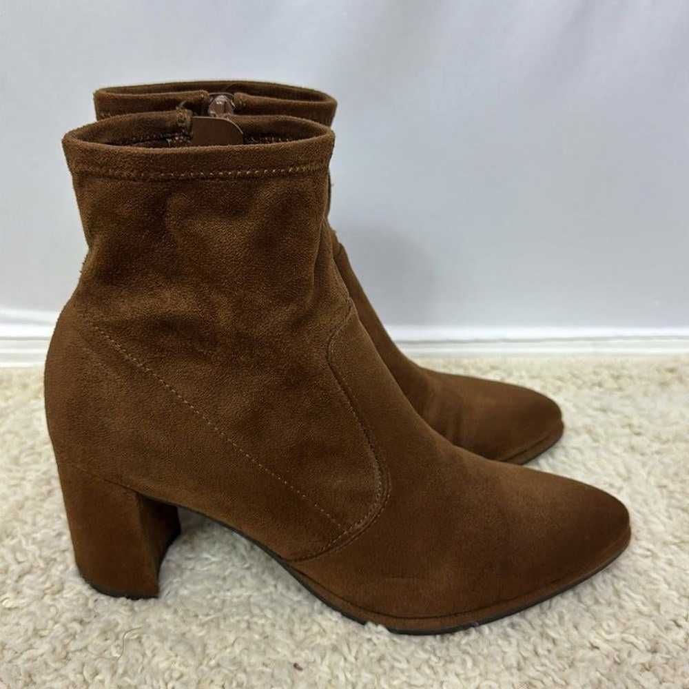 Nine West Ankle Boots Size 8.5 Brown Womens - image 4