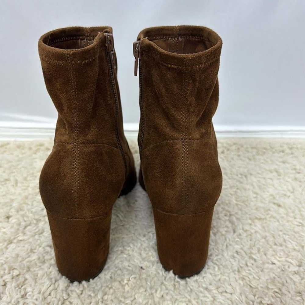 Nine West Ankle Boots Size 8.5 Brown Womens - image 5