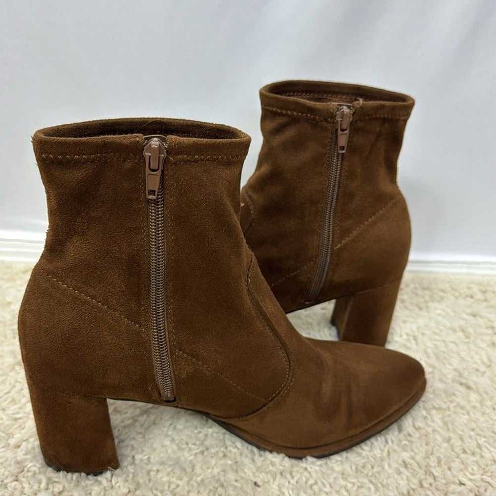 Nine West Ankle Boots Size 8.5 Brown Womens - image 6