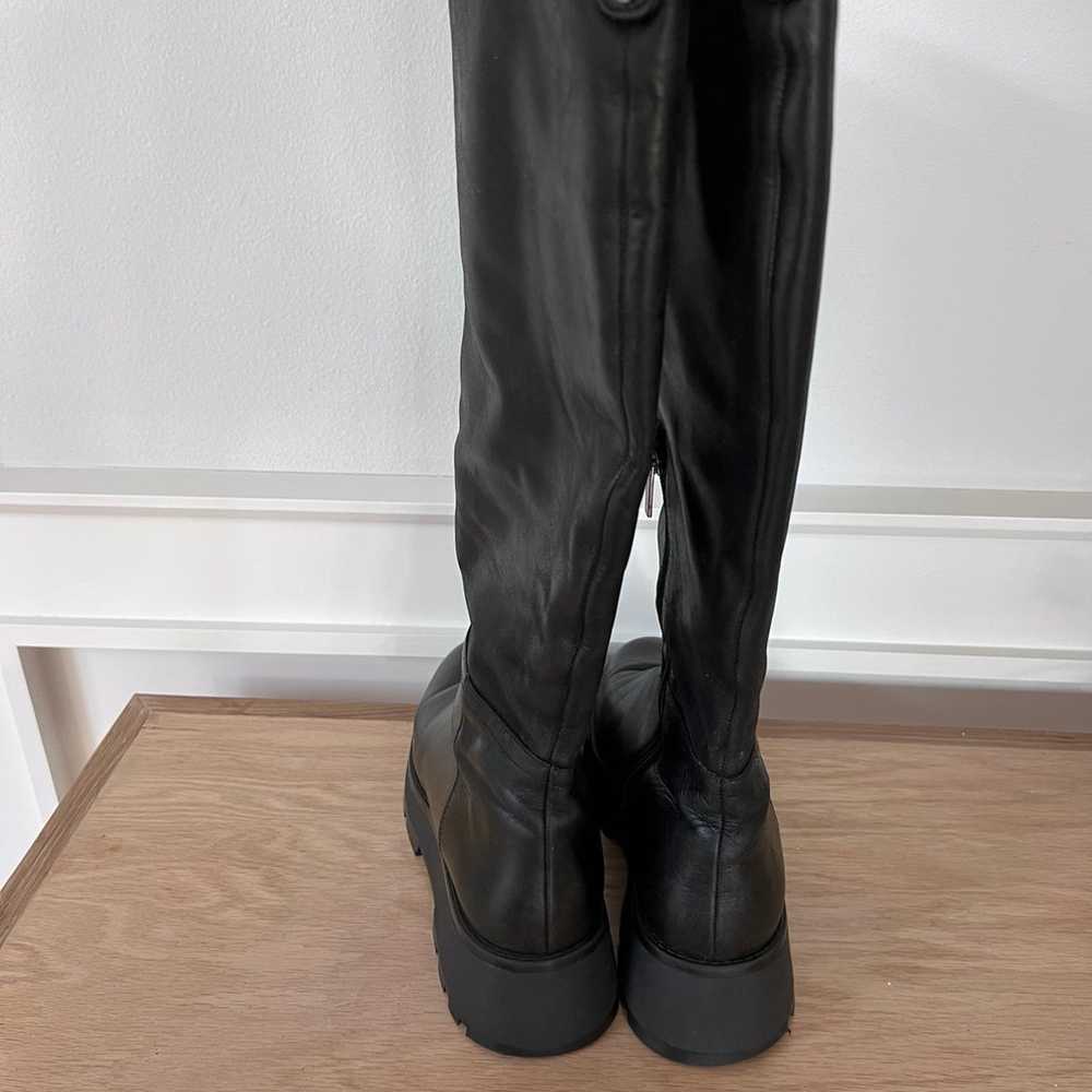 Vince Camuto Nettrio wide calf knee high lug plat… - image 6