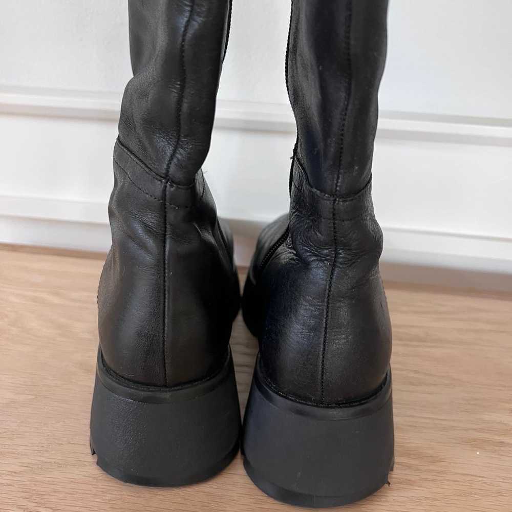 Vince Camuto Nettrio wide calf knee high lug plat… - image 7