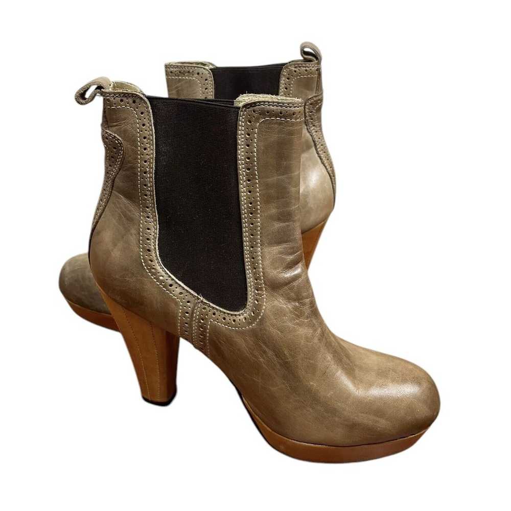 Bed Stu Brahmin Chelsea Pull On Heeled Boots Brow… - image 3