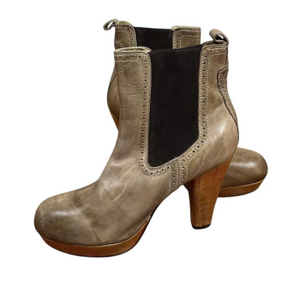 Bed Stu Brahmin Chelsea Pull On Heeled Boots Brow… - image 4