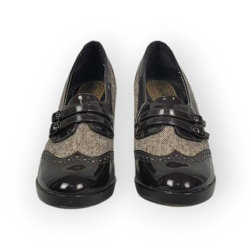 Apt. 9 Retro Faux Leather Tweed Swing Dance Heels… - image 2