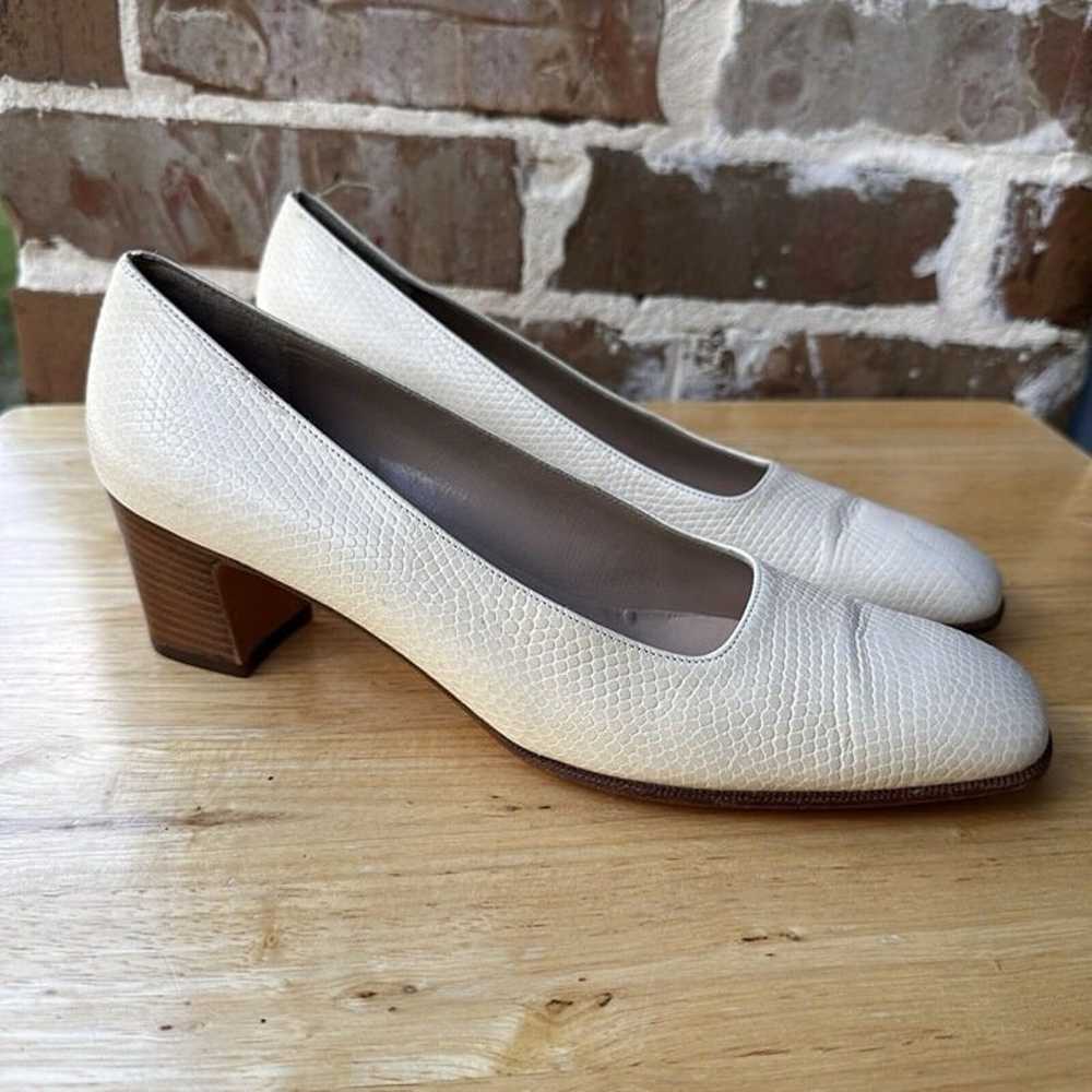 VTG Salvatore Ferragamo Block Heel Pumps Women's … - image 2