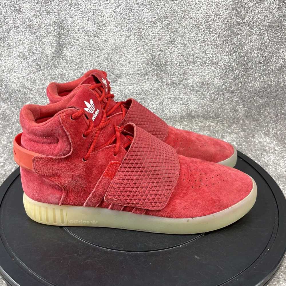 Adidas Adidas Mens Tubular Invader Strap Red Sued… - image 1