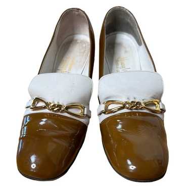 Vintage 1950s Henry Waters 6.5 Patent Leather Loa… - image 1