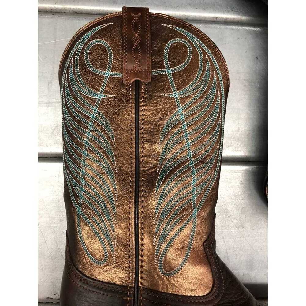 Ariat Round Up Square Toe Cowgirl Boots Womens 8B… - image 2