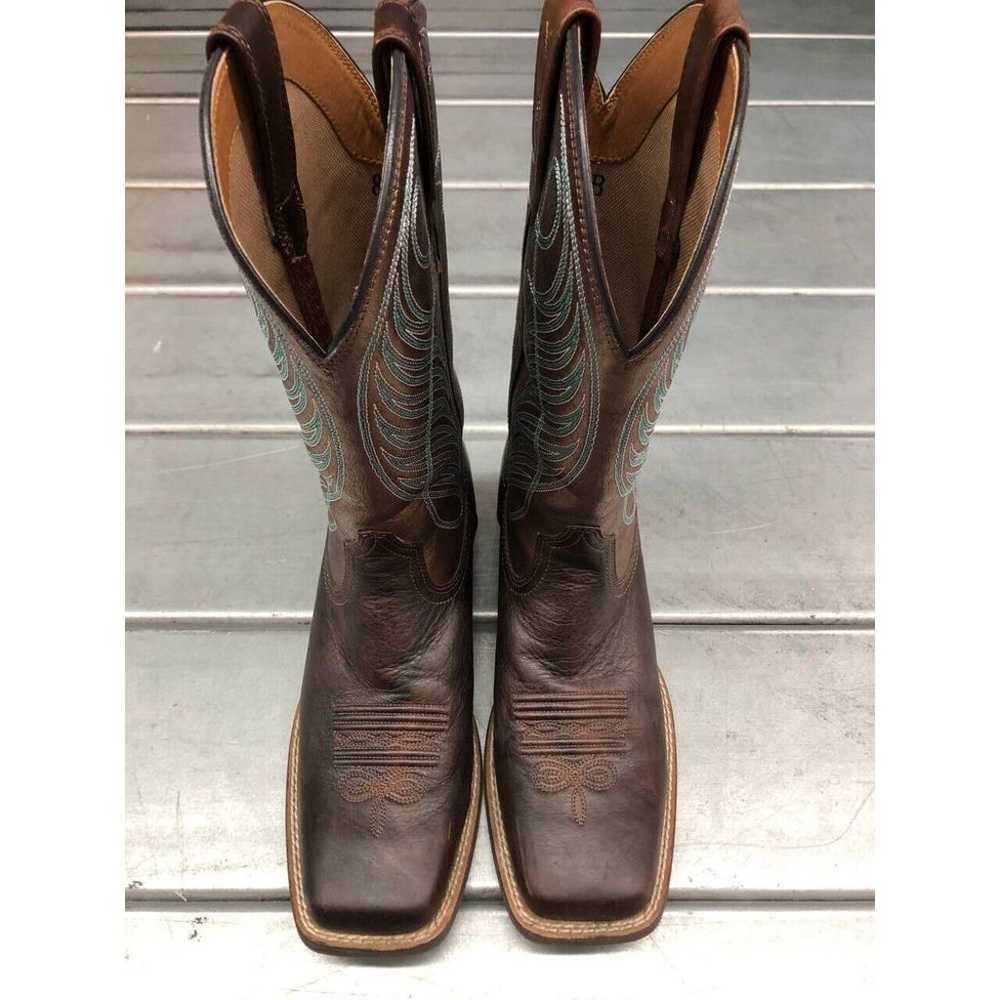 Ariat Round Up Square Toe Cowgirl Boots Womens 8B… - image 4