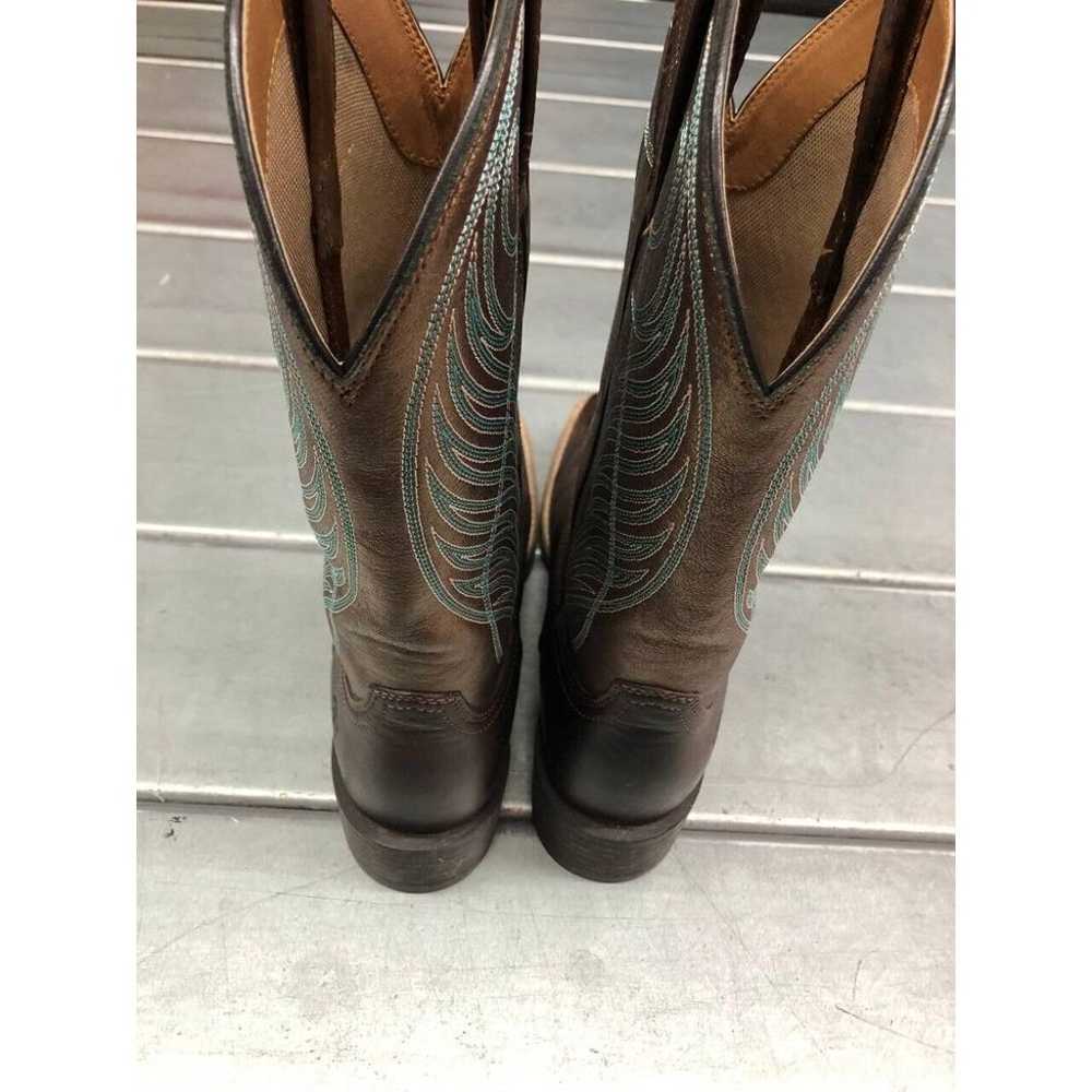 Ariat Round Up Square Toe Cowgirl Boots Womens 8B… - image 6