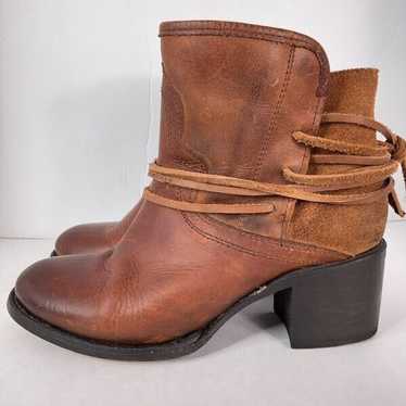 Freebird  Casey Strappy Brown Leather Ankle Boot B