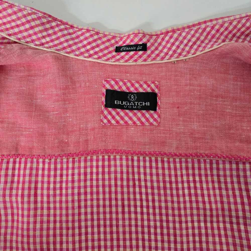 Bugatchi BUGATCHI Uomo Linen Shirt L Gingham Chec… - image 10