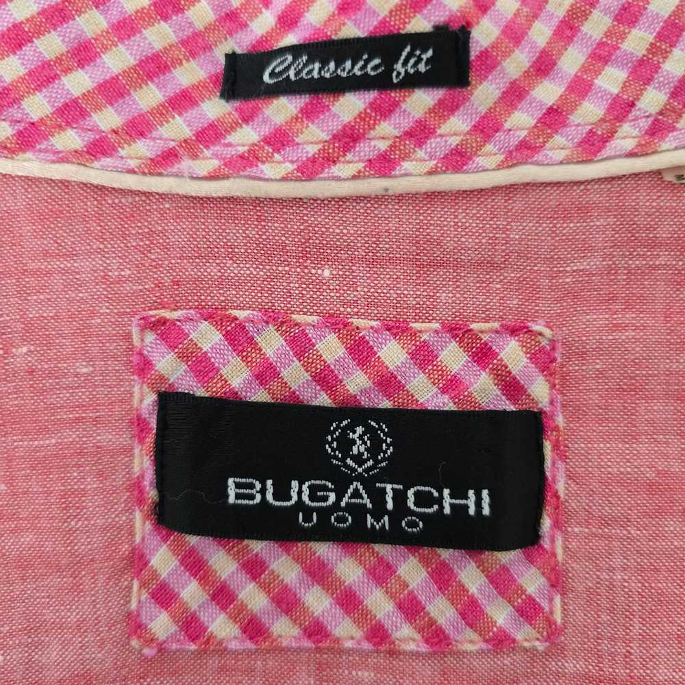 Bugatchi BUGATCHI Uomo Linen Shirt L Gingham Chec… - image 11