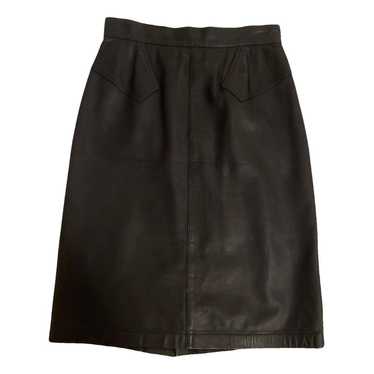 Alaïa Leather mid-length skirt - image 1