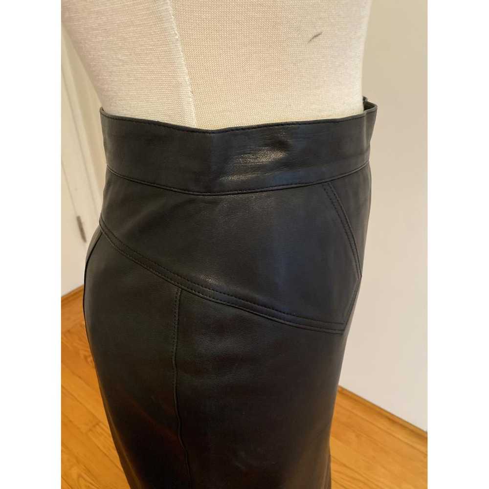 Alaïa Leather mid-length skirt - image 6