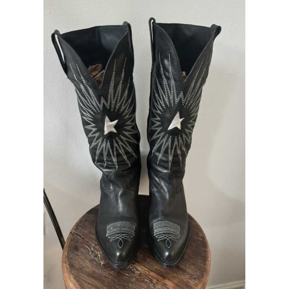 Golden Goose Wish Star leather cowboy boots - image 4