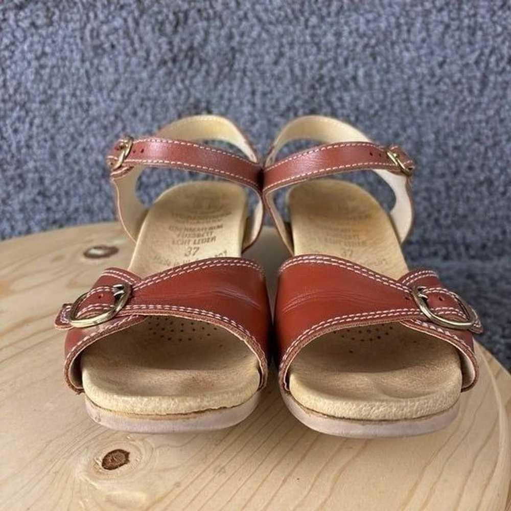 Vintage Worishofer Sandals Womens 6.5 Leather Bro… - image 3