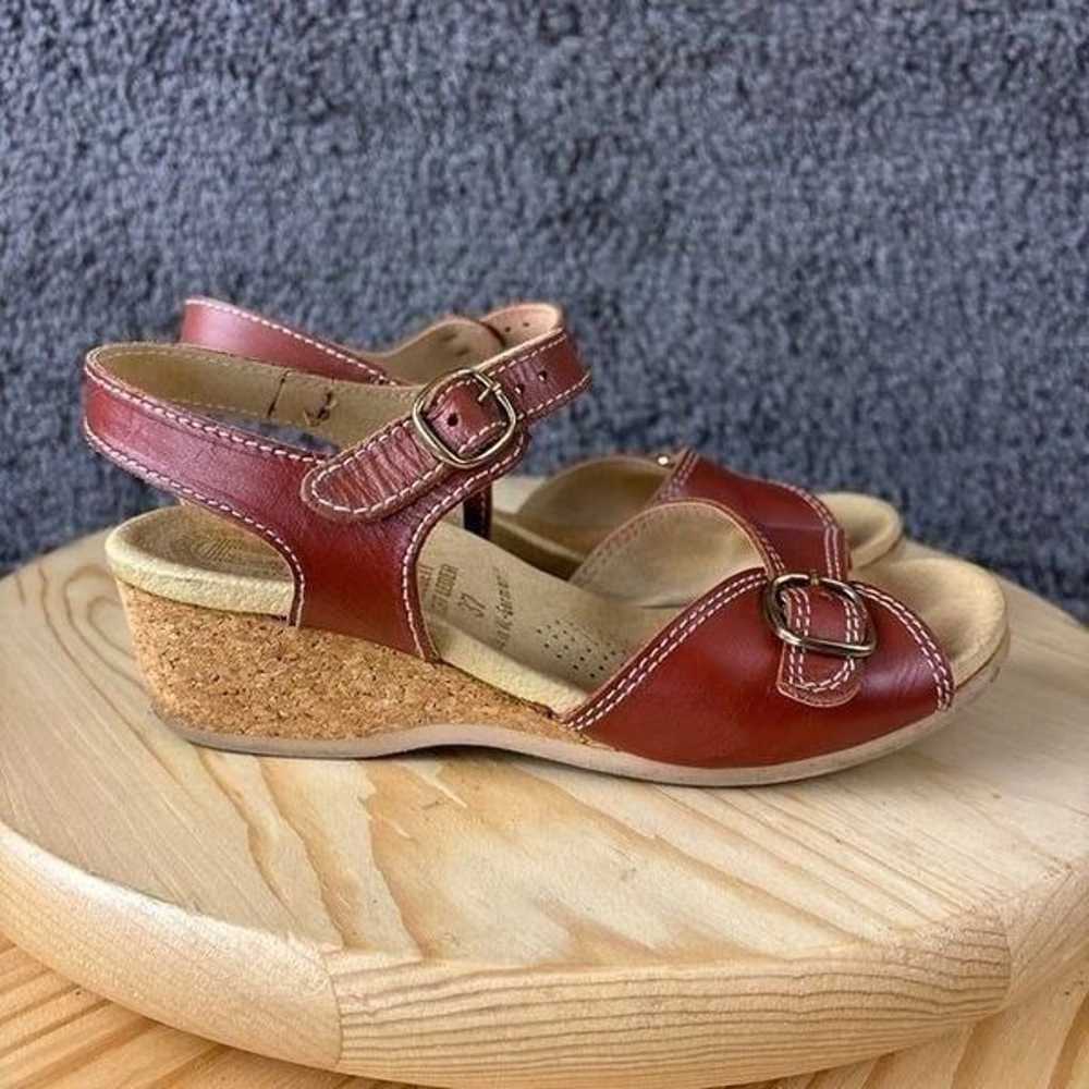 Vintage Worishofer Sandals Womens 6.5 Leather Bro… - image 4