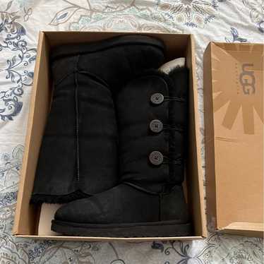 Ugg australia black bailey button