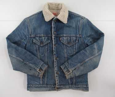 Vintage 70s Levi’s Sherpa Lined Denim Jacket Size… - image 1