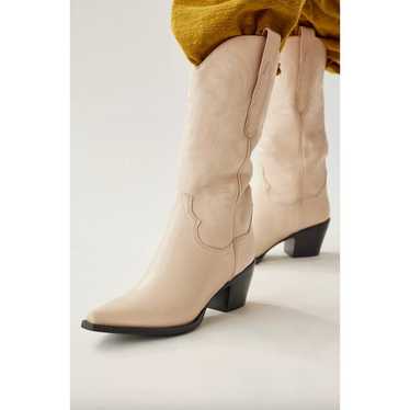 Jeffrey Campbell Dagget Cowboy Boot in Natural Wh… - image 1