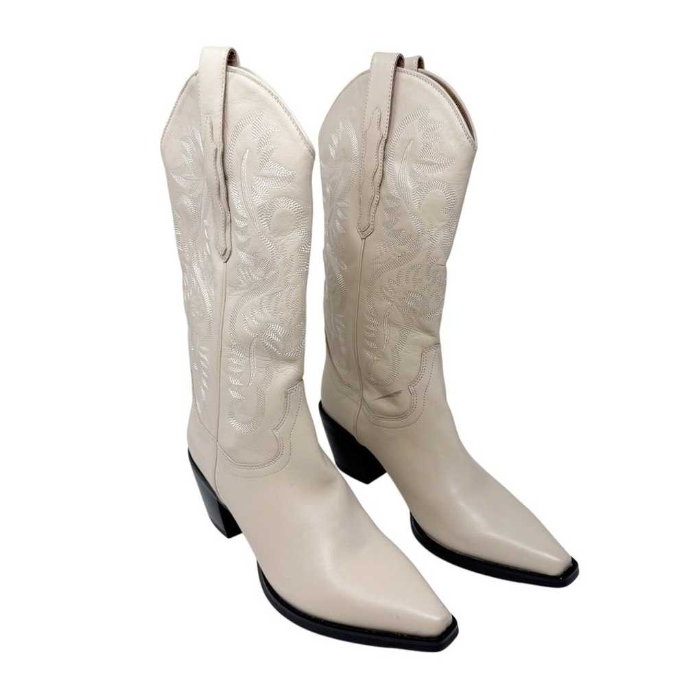 Jeffrey Campbell Dagget Cowboy Boot in Natural Wh… - image 3