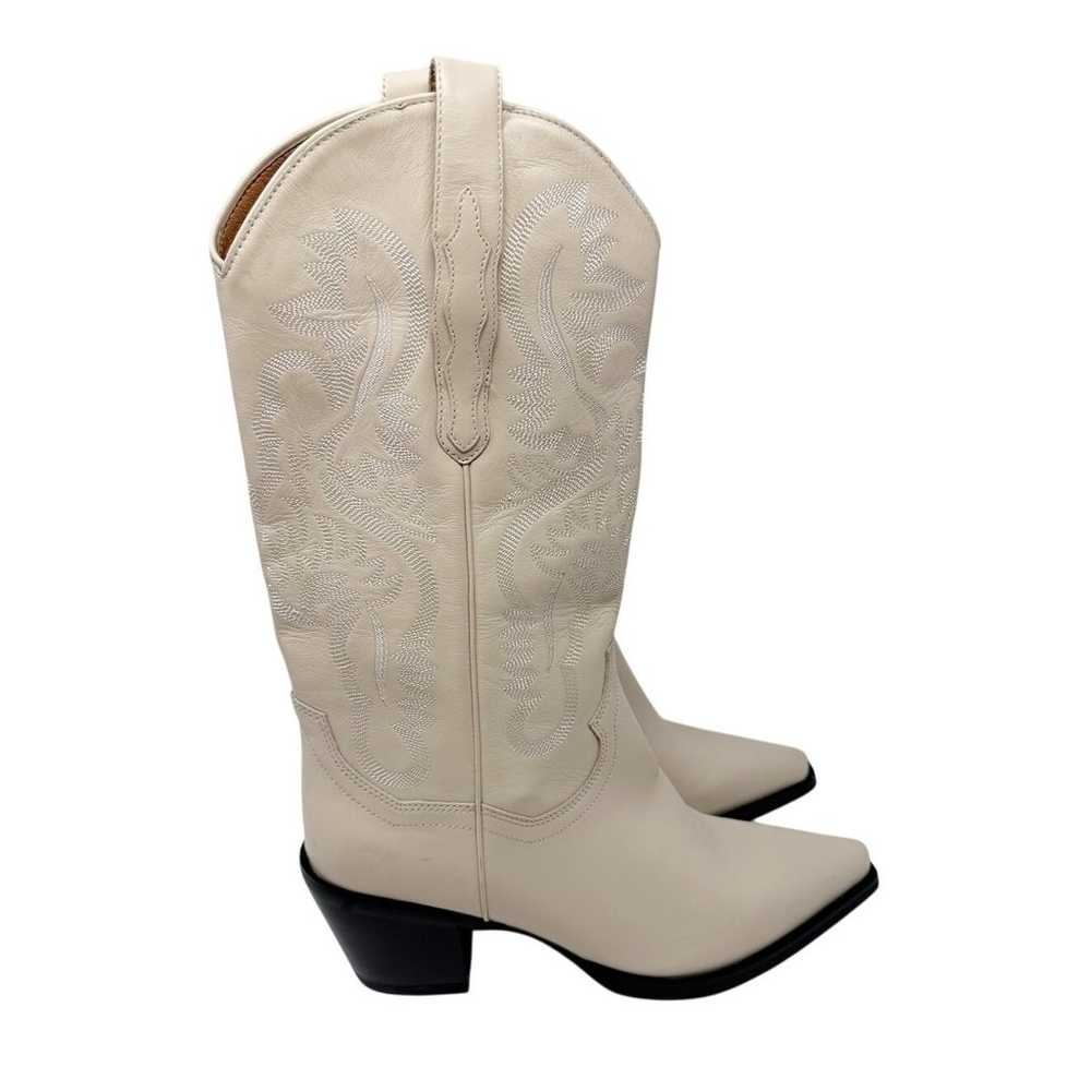 Jeffrey Campbell Dagget Cowboy Boot in Natural Wh… - image 4