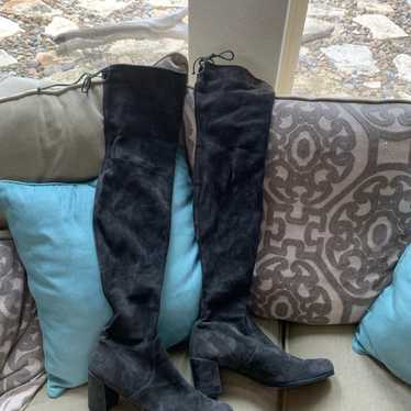 Stuart Weizman Tie Land over knee boots