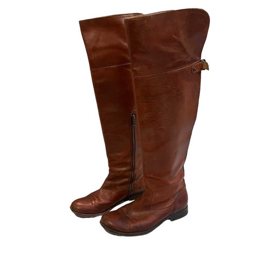 FRYE Melissa Over the Knee Boot, Cognac size 8 - image 2