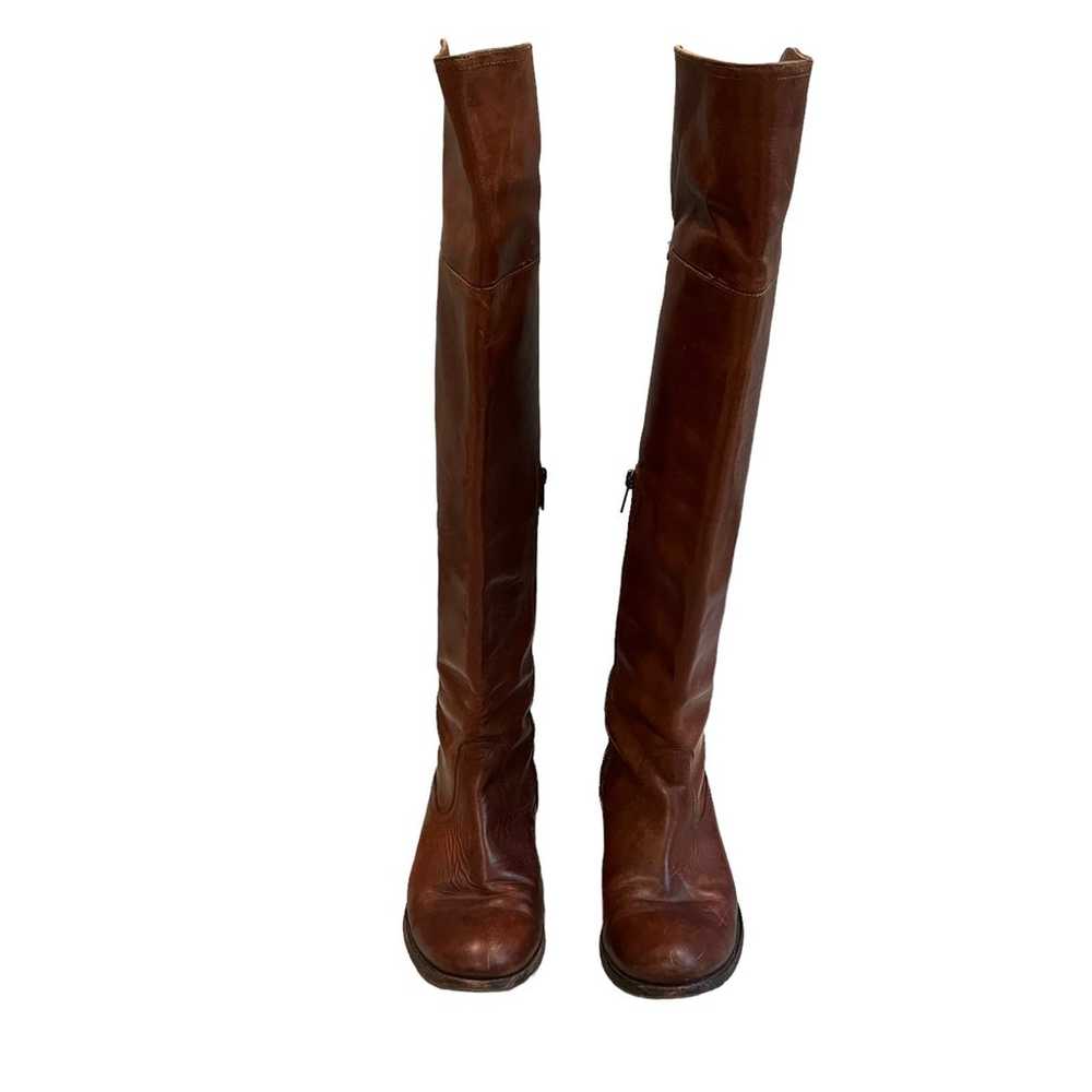 FRYE Melissa Over the Knee Boot, Cognac size 8 - image 4