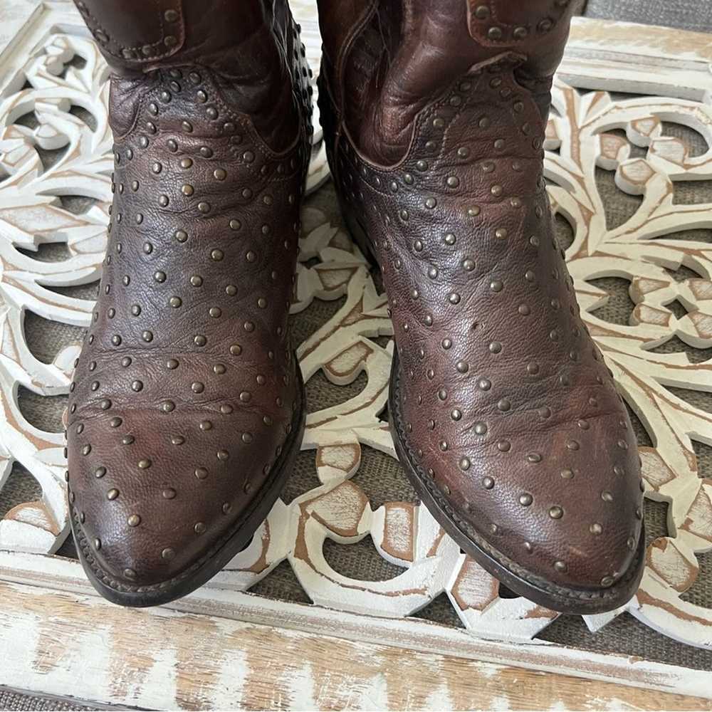 Old Gringo Leather Studded Ankle Western Cowboy B… - image 8