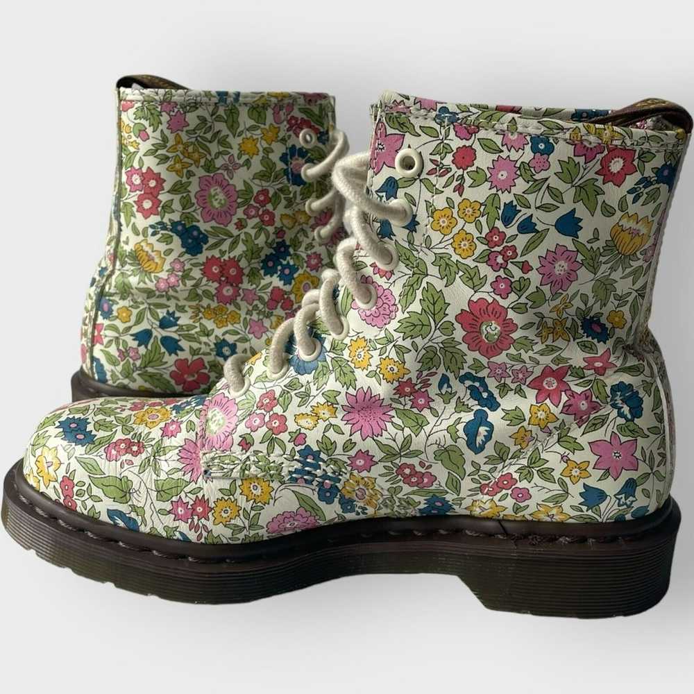 Dr. Martens Liberty London Boots 10072 Floral Ret… - image 8