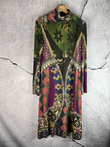 Etro Etro catwalk designer Italian multicolor dres