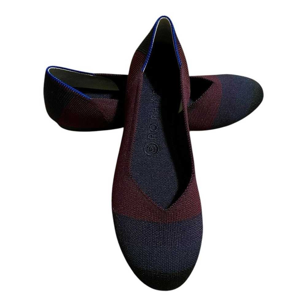 Other Rothy's The Flat in Blackberry Cap Toe - image 1